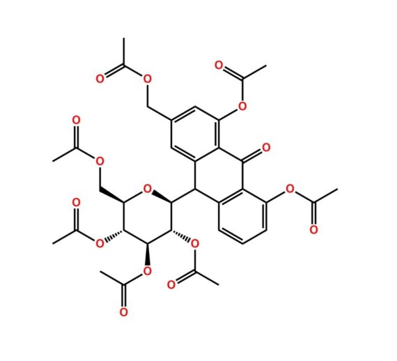 Diacerein EP Impurity F (Heptaacetyl Aloin)