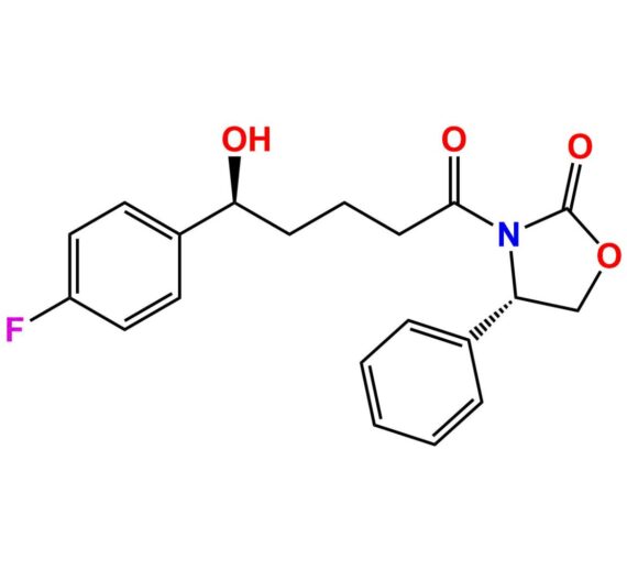 Ezetimibe Impurity (3-[5-(4-Fluoro-Phenyl)-5-(S)-Hydroxy-Pentanoyl]-4-(S)-Phenyl-Oxazolidin-2-One)