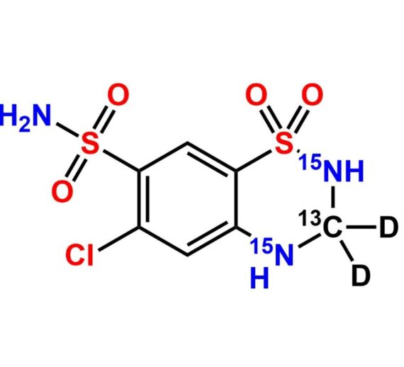 Hydrochlorothiazide-13C,15N2,d2