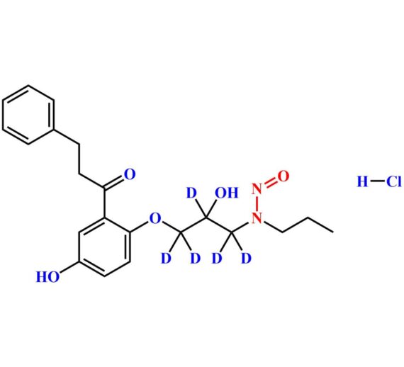 N-Nitroso 5-Hydroxy Propafenone D5 Hydrochloride