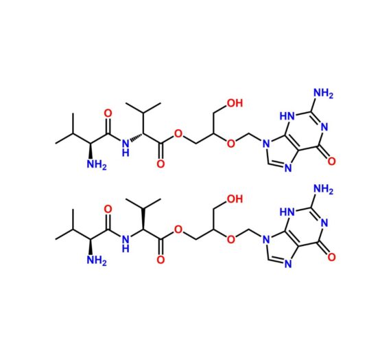 Valganciclovir N-Valyl Impurity - (Mixture of Amide Diastereoisomer -1 & 2)